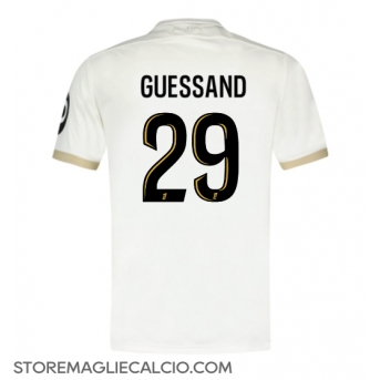 OGC Nice Evann Guessand #29 Maglia Gara Trasferta Repliche 2024-25